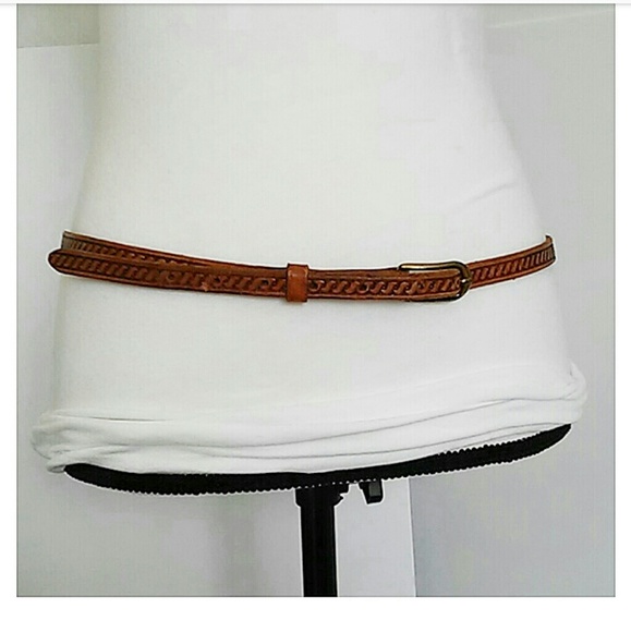 FULL GRAIN COWHIDE SKINNY BROWN LEATHER … - Picture 7 of 8